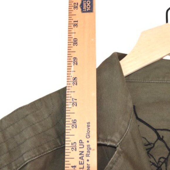 O'Neill Military Utility Jacket Sz L Olive Green Premium Series Workwear - Picture 11 of 14